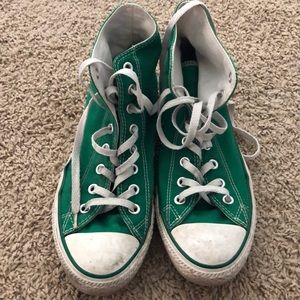 High top men’s converse green